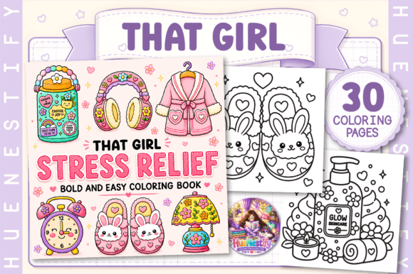 Download That Girl Stress Relief Coloring Book - Stress relief coloring Collection