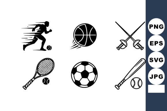 Download Sports Icons Set Featuring Soccer, Baske - Set Collection