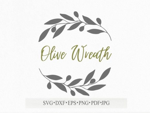 Download Olives Branches Floral Frame Svg File - Floral frame Collection