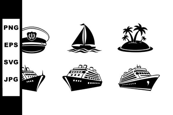 Download Nautical-themed Vector Set Featuring Cap - Set Collection
