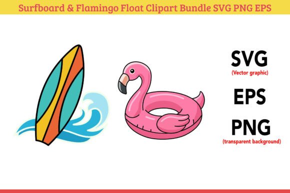 Download Summer Vacation &amp; Pool Party Vector Set - Set Collection