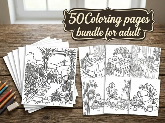 Download 50 Relaxing Spa Coloring Pages for Adult - Relaxing Collection