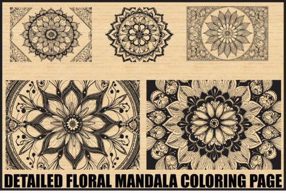 Download Intricate Mandala Coloring Pages Set - Set Collection
