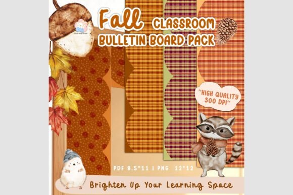 Download Autumn Classroom Bulletin Board Pack - Premium Bundle