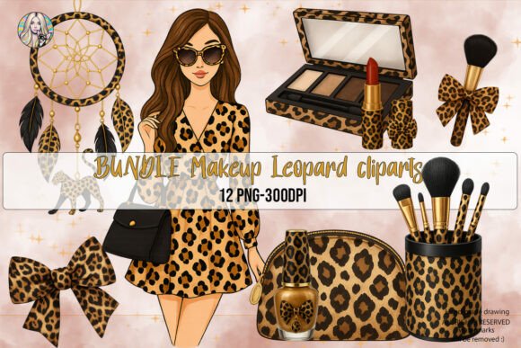 Download Fashion Girl Makeup Style Bundle Design - Bundle design Collection