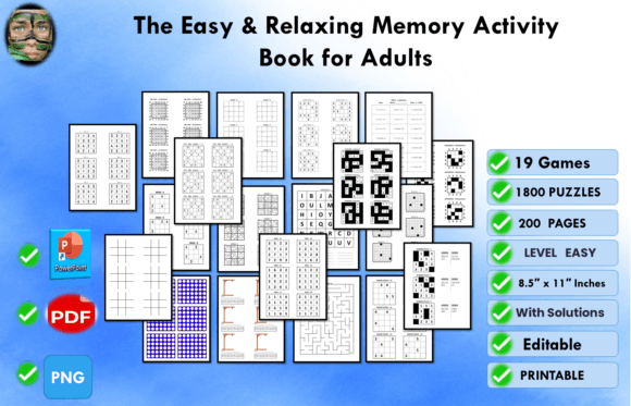 Download The Easy &amp; Relaxing Memory Activity Book - Relaxing Collection