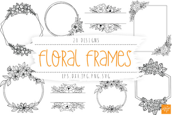 Download Floral Frame SVG Bundle Wedding Frames - Floral frame Collection
