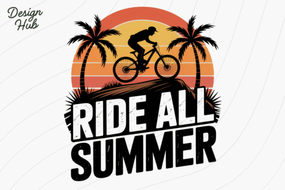 Download Retro Mountain Bike Sunset Adventure - Set Collection