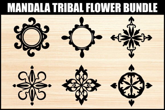 Download Elegant Tribal Mandala Flower Set - Set Collection