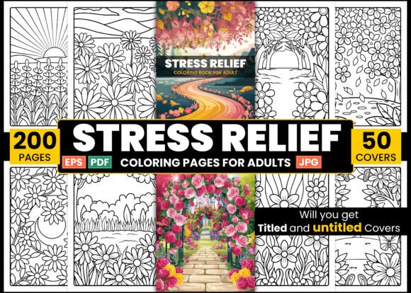 Download Stress Relief Coloring Book for Adult - Stress relief coloring Collection